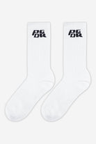 Pegador Narson Socks White Black Ganzkörper Bild aus der Never Too Late Kollektion für Herren
