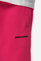Pegador Logo Wide Sweat Pants Washed Virtual Pink Detailshot aus der Most Alive Kollektion für Herren