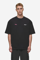 Pegador Clayton Oversized Tee Washed Black Seitenansicht aus der Most Alive Kollektion für Herren