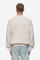 Pegador Lenox Oversized Knit Sweater Light Beige Gegenansicht aus der Most Alive Kollektion für Herren