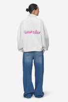 Pegador Thea Oversized Halfzip Sweater White Ganzkörper Bild aus der Most Alive Kollektion für DaHerren