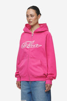 Pegador Anna Oversized Sweat Jacket Washed Digital Pink Seitenansicht aus der Most Alive Kollektion für DaHerren
